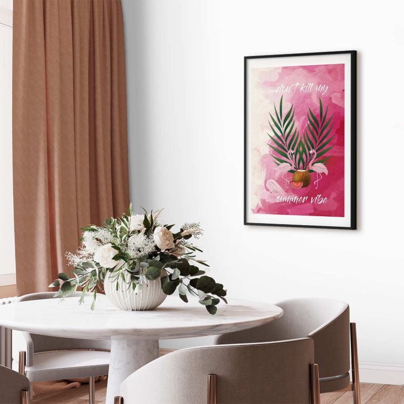 Plakat Artgeist Summer Vibe 21x30 cm z ramą czarną 1 szt