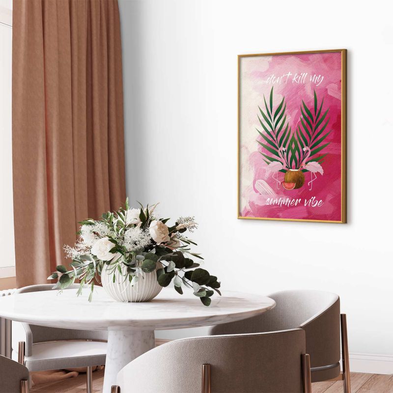 Plakat Artgeist Summer Vibe 40x60 cm z ramą złotą 1 szt