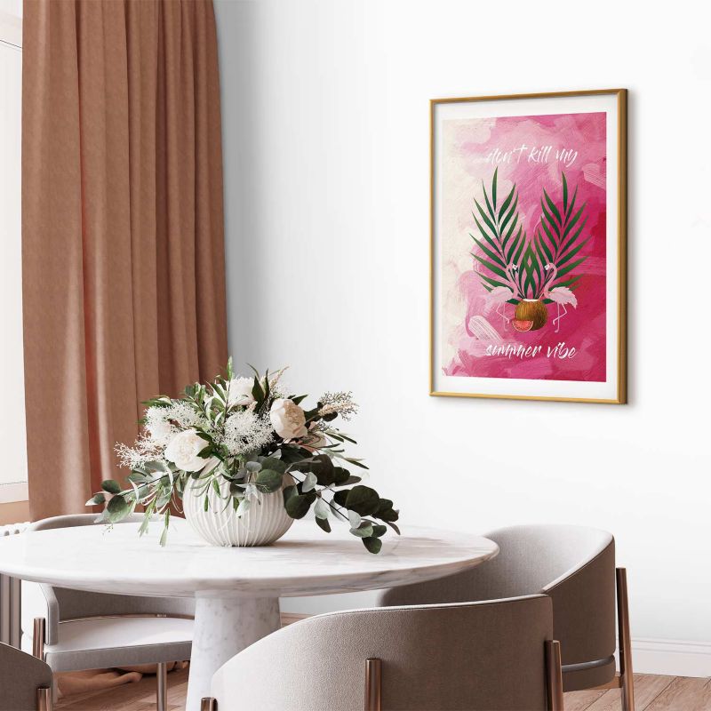 Plakat Artgeist Summer Vibe 60x90 cm z ramą złotą 1 szt