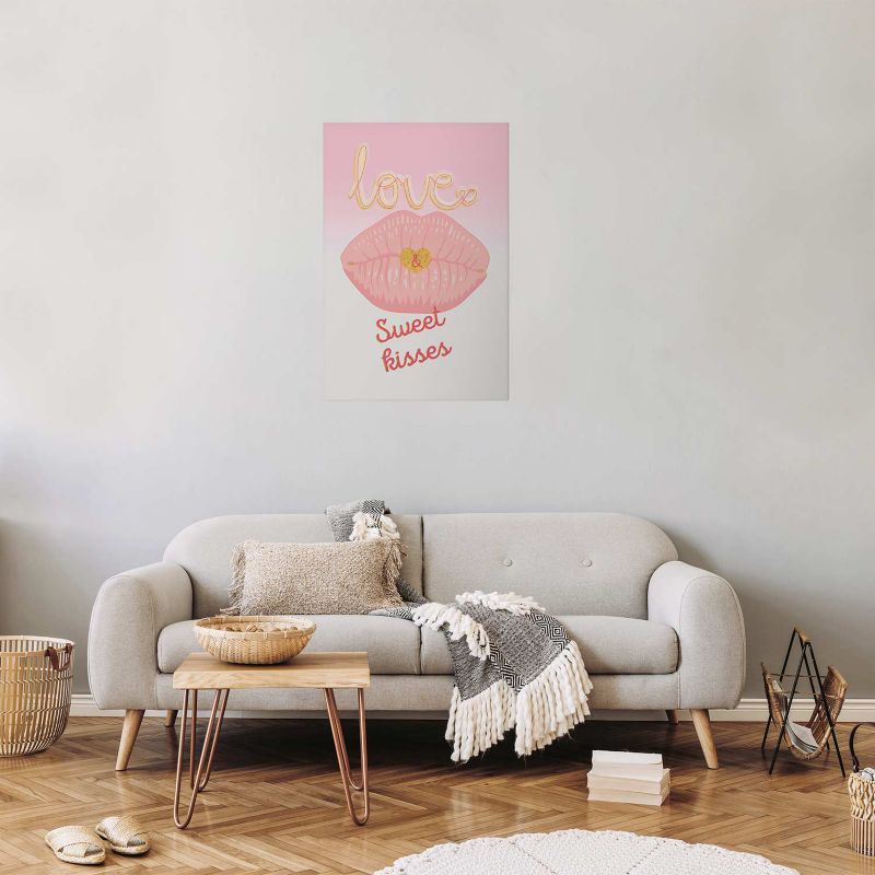 Plakat Artgeist Sweet Kisses 29,7x42 cm bez ramy 1 szt