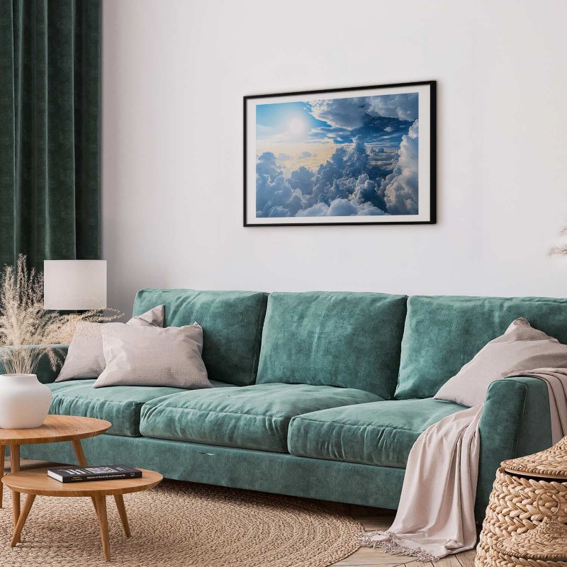 Plakat Artgeist Symfonia Światła 90x60 cm z ramą czarną 1 szt