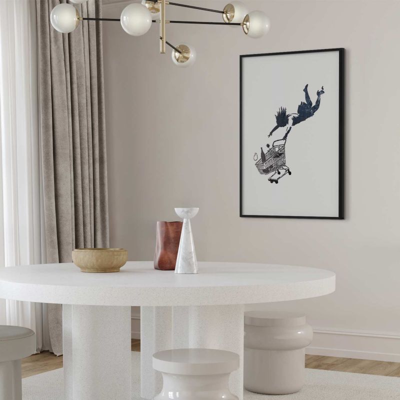 Plakat Artgeist Szał zakupów 40x60 cm z ramą czarną 1 szt