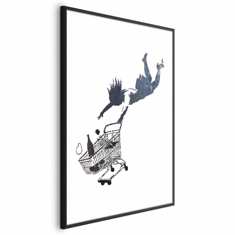 Plakat Artgeist Szał zakupów 40x60 cm z ramą czarną 1 szt