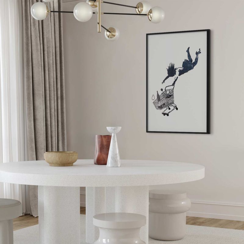 Plakat Artgeist Szał zakupów 40x60 cm z ramą czarną 1 szt