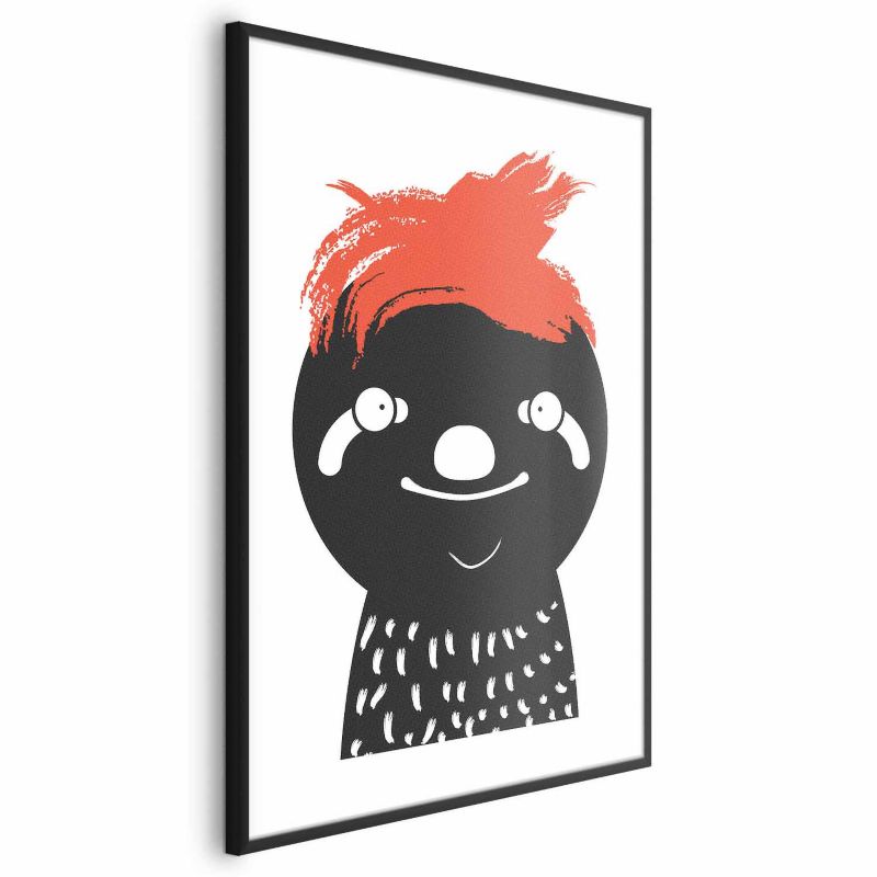 Plakat Artgeist Szalony leniwiec 40x60 cm z ramą czarną 1 szt