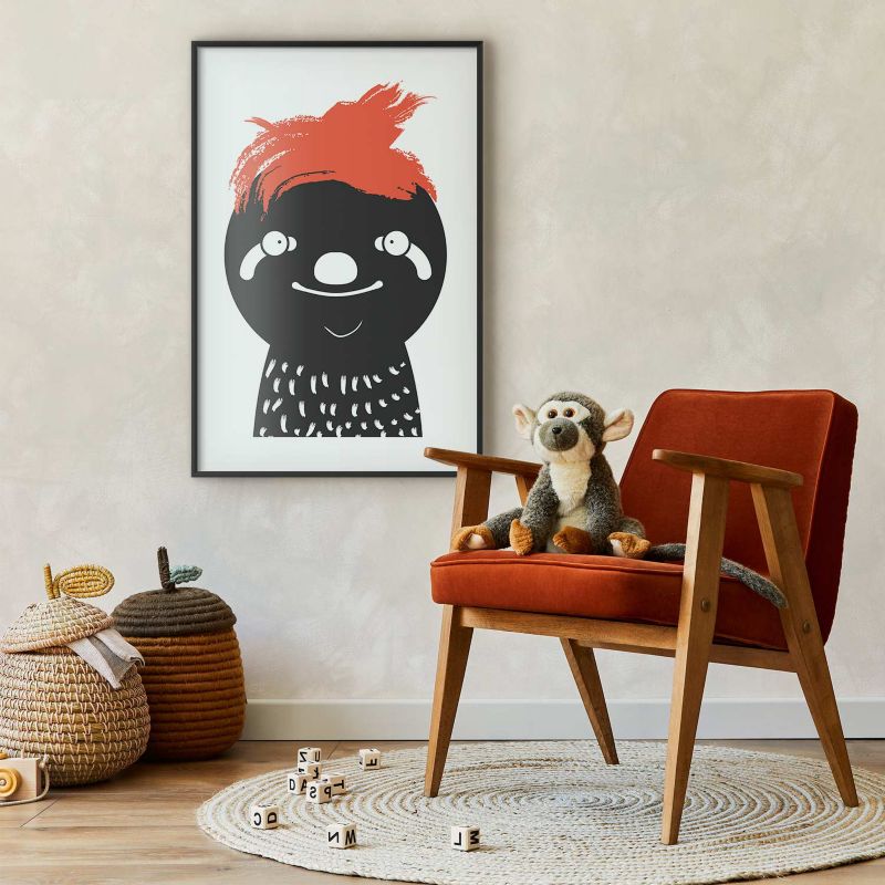 Plakat Artgeist Szalony leniwiec 40x60 cm z ramą czarną 1 szt