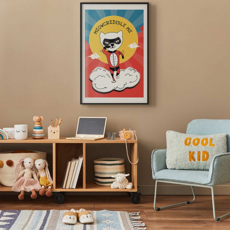 Plakat Artgeist Szanowny kot 60x90 cm z ramą czarną 1 szt