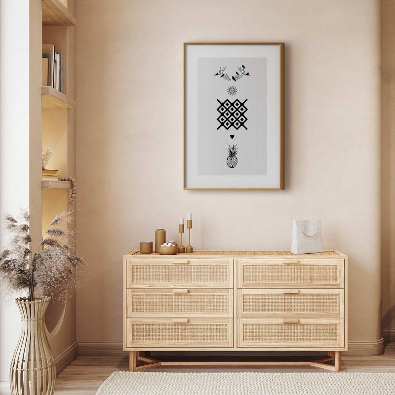 Plakat Artgeist Szczęście 40x60 cm z ramą złotą 1 szt