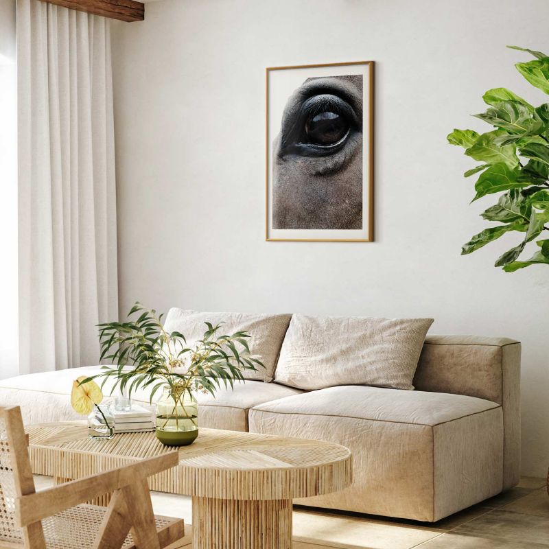 Plakat Artgeist Szczere oczy 60x90 cm z ramą złotą 1 szt