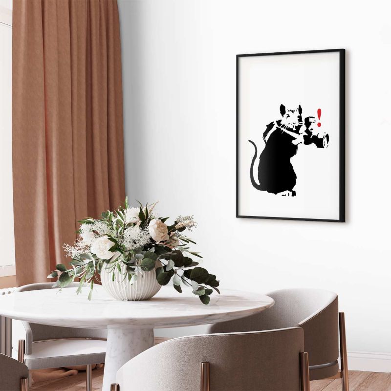 Plakat Artgeist Szczur fotograf 21x30 cm z ramą czarną 1 szt