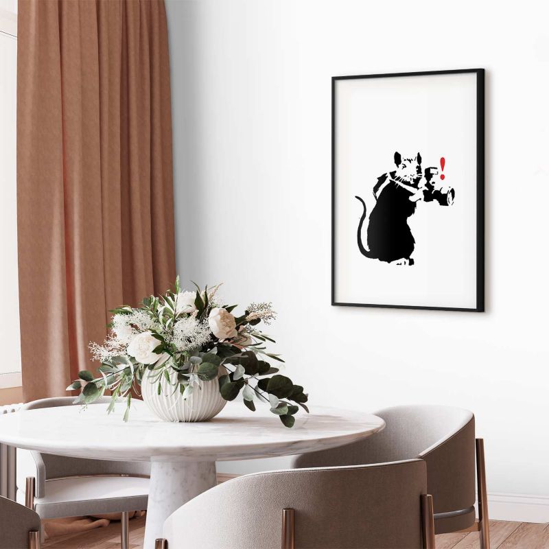 Plakat Artgeist Szczur fotograf 60x90 cm z ramą czarną 1 szt
