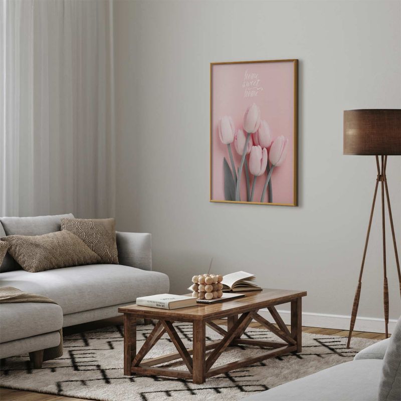Plakat Artgeist Sześć tulipanów 29,7x42 cm z ramą złotą 1 szt
