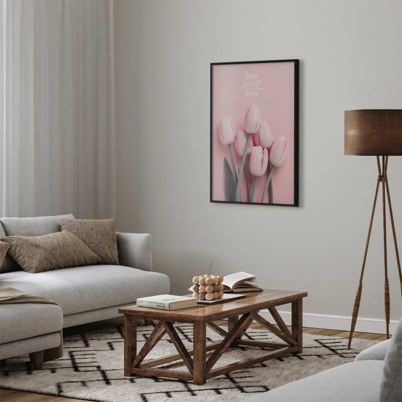Plakat Artgeist Sześć tulipanów 60x90 cm z ramą czarną 1 szt