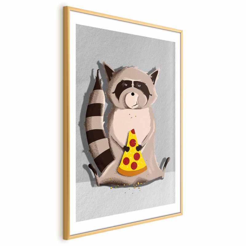 Plakat Artgeist Szop łasuch 60x90 cm z ramą złotą 1 szt