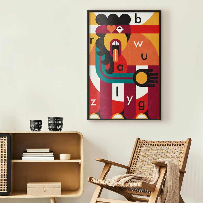 Plakat Artgeist Sztuka designu 29,7x42 cm z ramą czarną 1 szt