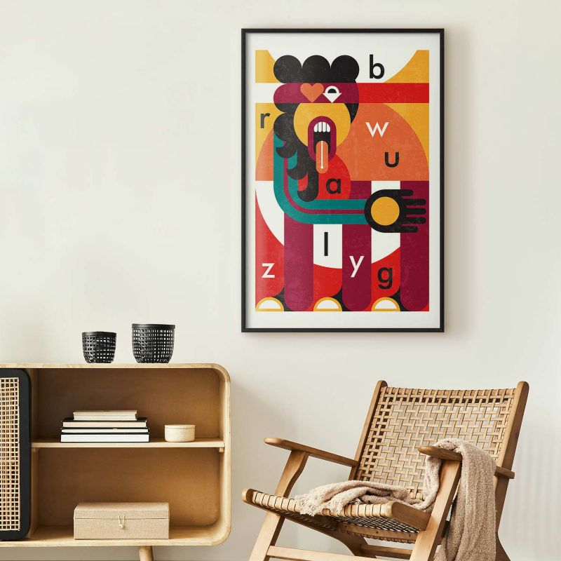 Plakat Artgeist Sztuka designu 29,7x42 cm z ramą czarną 1 szt
