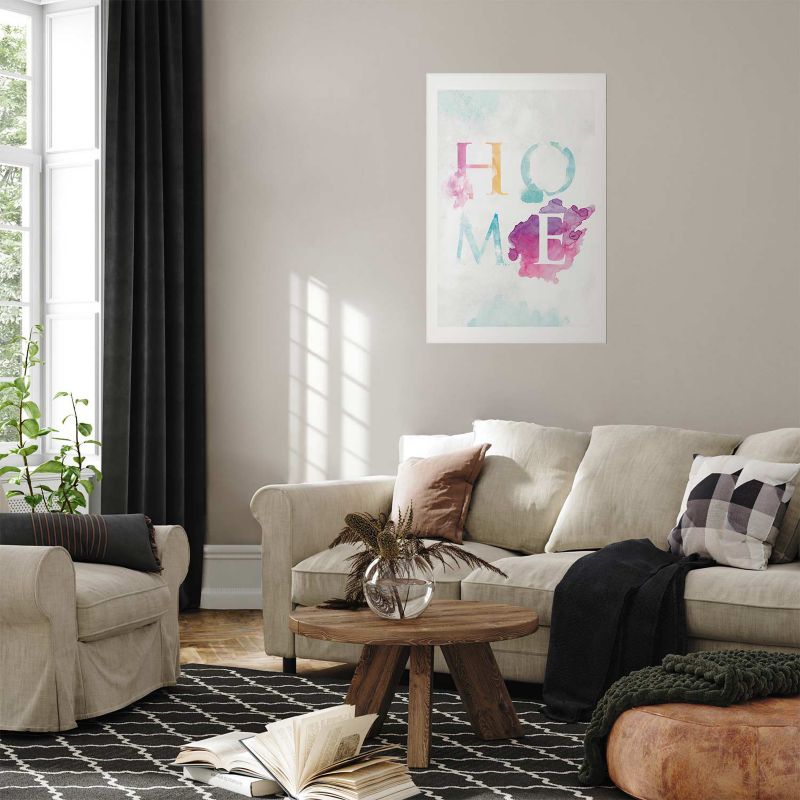 Plakat Artgeist Tęczowe home 29,7x42 cm bez ramy 1 szt