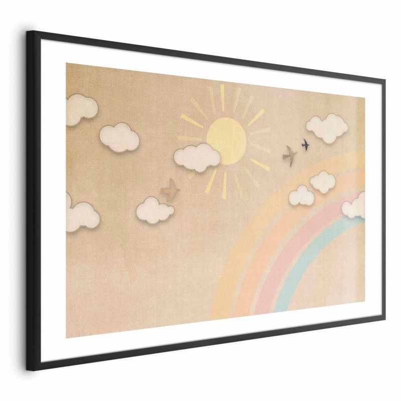 Plakat Artgeist Tęczowy dzień 42x29,7 cm z ramą czarną 1 szt