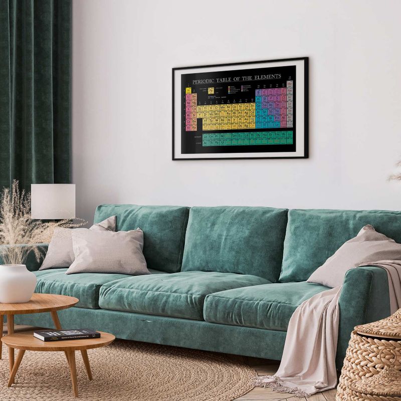 Plakat Artgeist Tablica Mendelejewa 30x21 cm z ramą czarną 1 szt