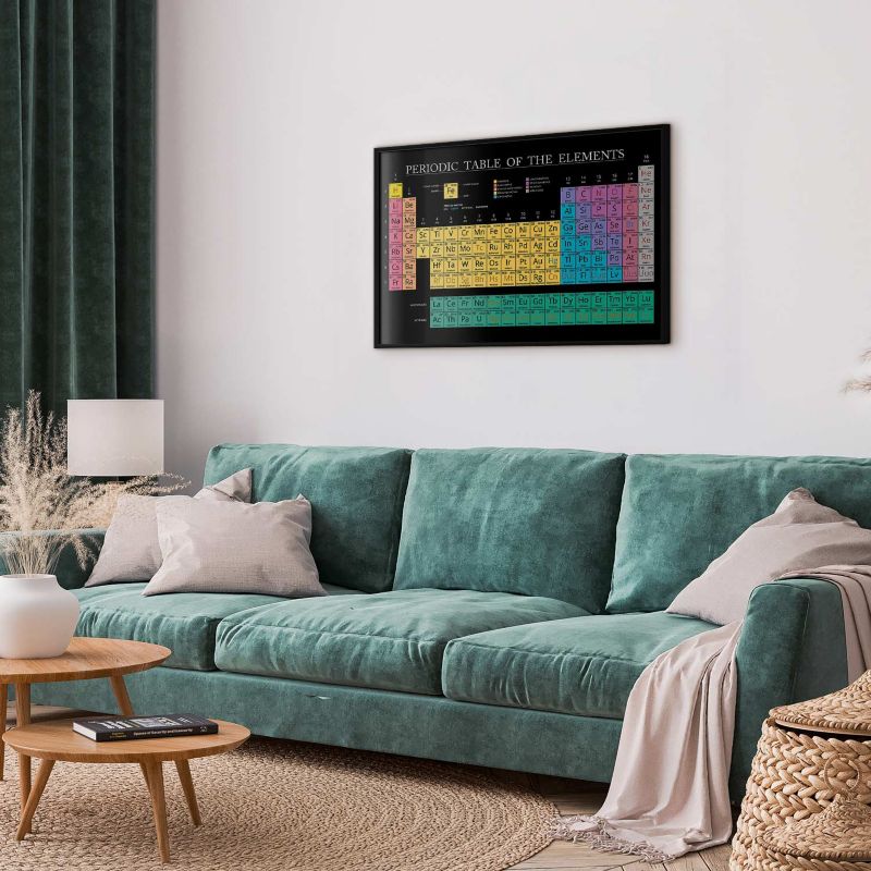 Plakat Artgeist Tablica Mendelejewa 30x21 cm z ramą czarną 1 szt
