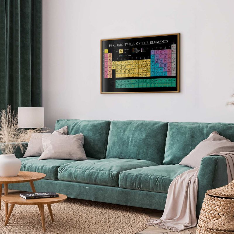 Plakat Artgeist Tablica Mendelejewa 30x21 cm z ramą złotą 1 szt
