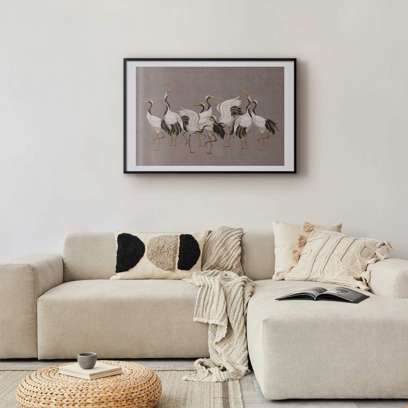 Plakat Artgeist Taniec żurawi 42x29,7 cm z ramą czarną 1 szt