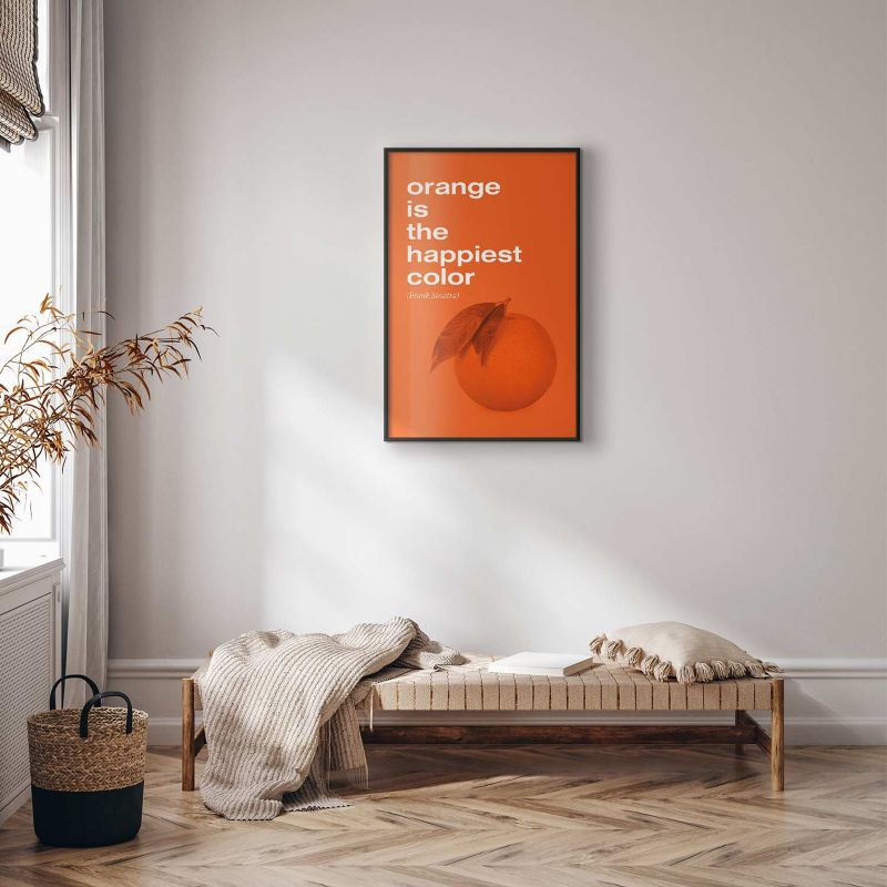 Plakat Artgeist The Happiest Colour 29,7x42 cm z ramą czarną 1 szt