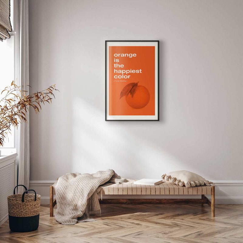 Plakat Artgeist The Happiest Colour 60x90 cm z ramą czarną 1 szt