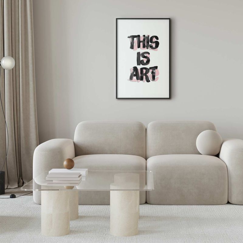 Plakat Artgeist This Is Art 21x30 cm z ramą czarną 1 szt