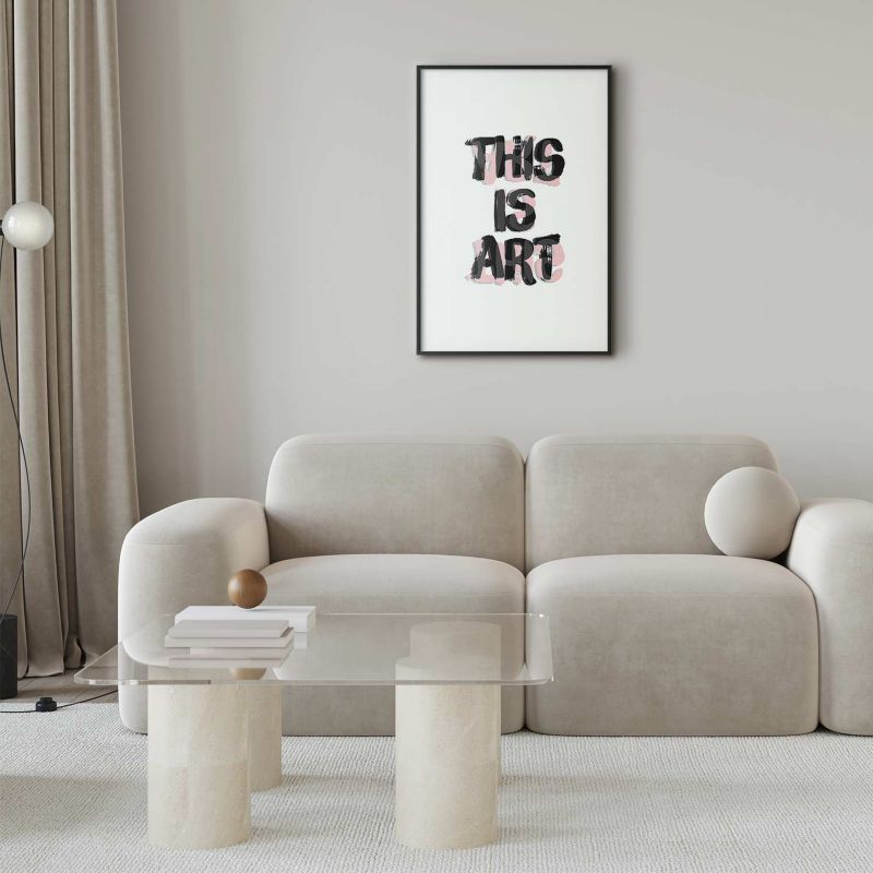 Plakat Artgeist This Is Art 40x60 cm z ramą czarną 1 szt