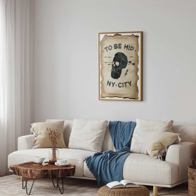 Plakat Artgeist To be hip 21x30 cm z ramą złotą 1 szt