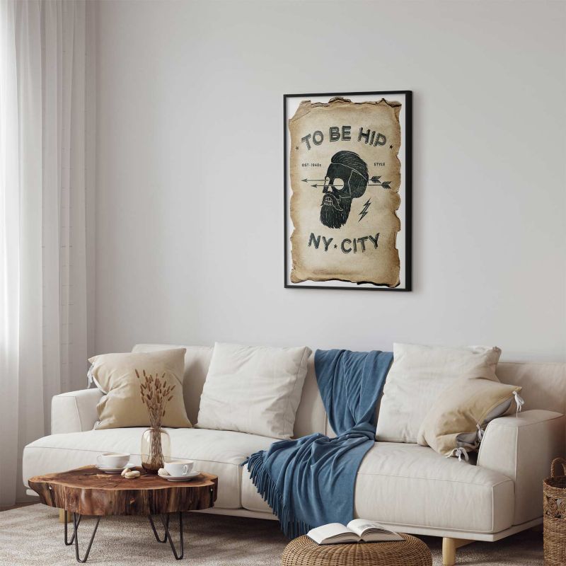 Plakat Artgeist To be hip 60x90 cm z ramą czarną 1 szt