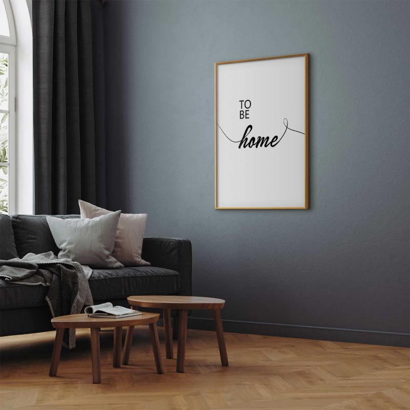 Plakat Artgeist To Be Home 60x90 cm z ramą złotą 1 szt