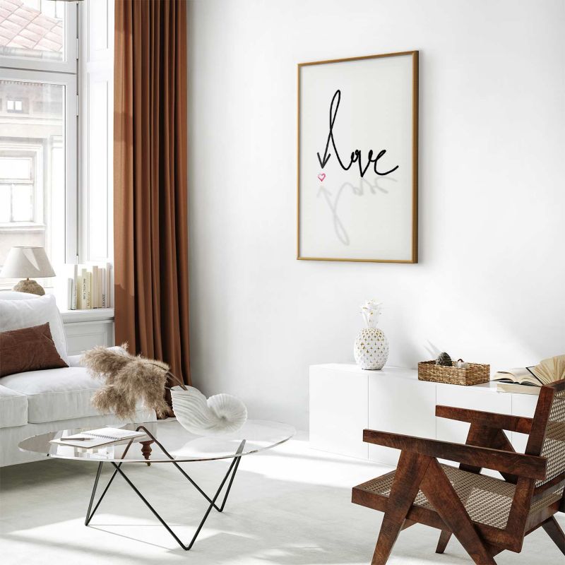 Plakat Artgeist To jest miłość 21x30 cm z ramą złotą 1 szt