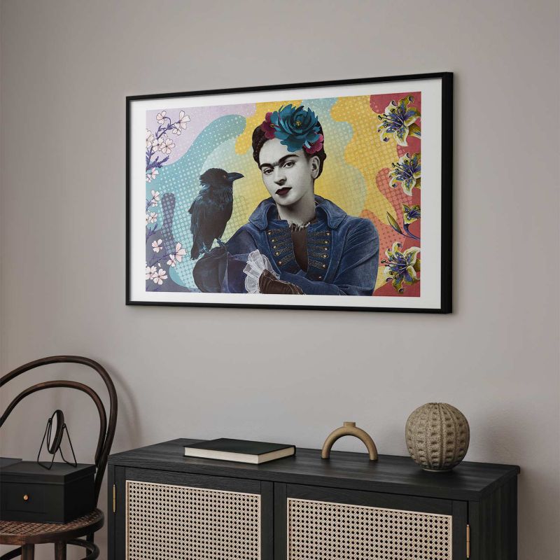 Plakat Artgeist Totemiczna Frida 30x21 cm z ramą czarną 1 szt