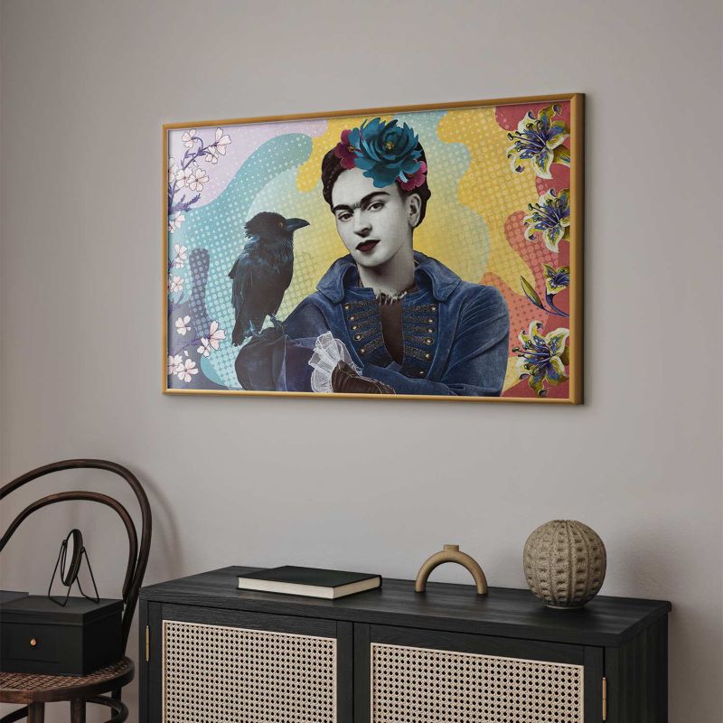 Plakat Artgeist Totemiczna Frida 30x21 cm z ramą złotą 1 szt