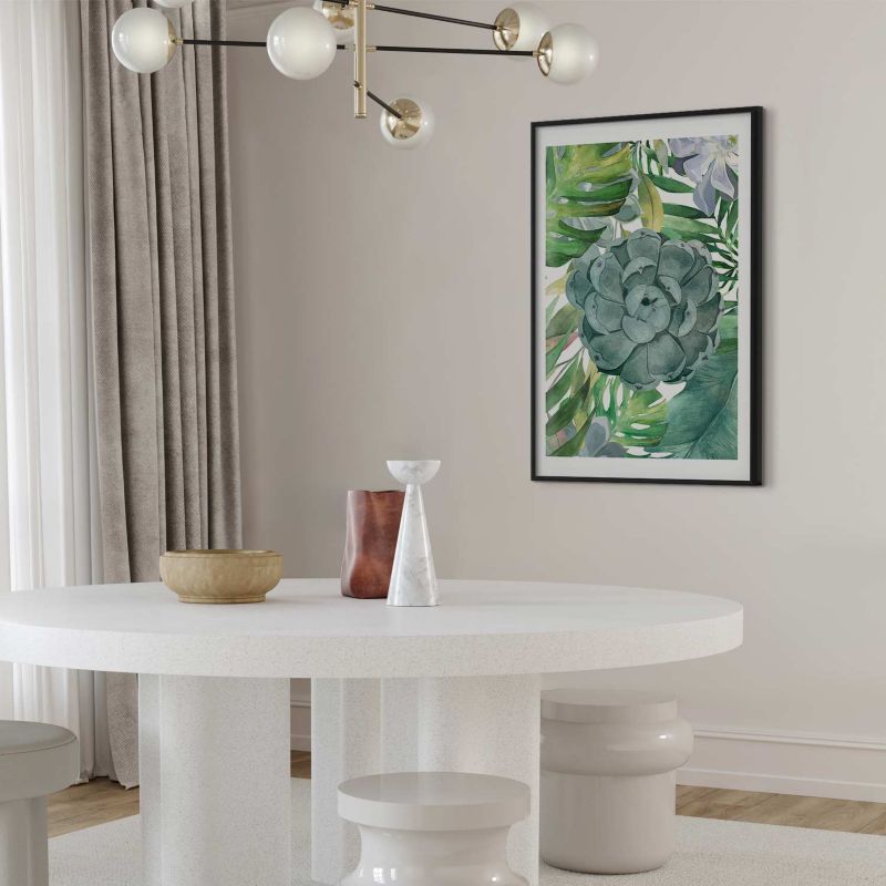 Plakat Artgeist Tropikalna flora 40x60 cm z ramą czarną 1 szt