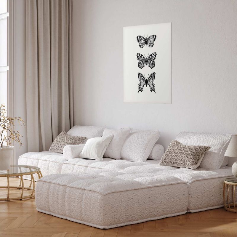 Plakat Artgeist Trzy motyle 29,7x42 cm bez ramy 1 szt