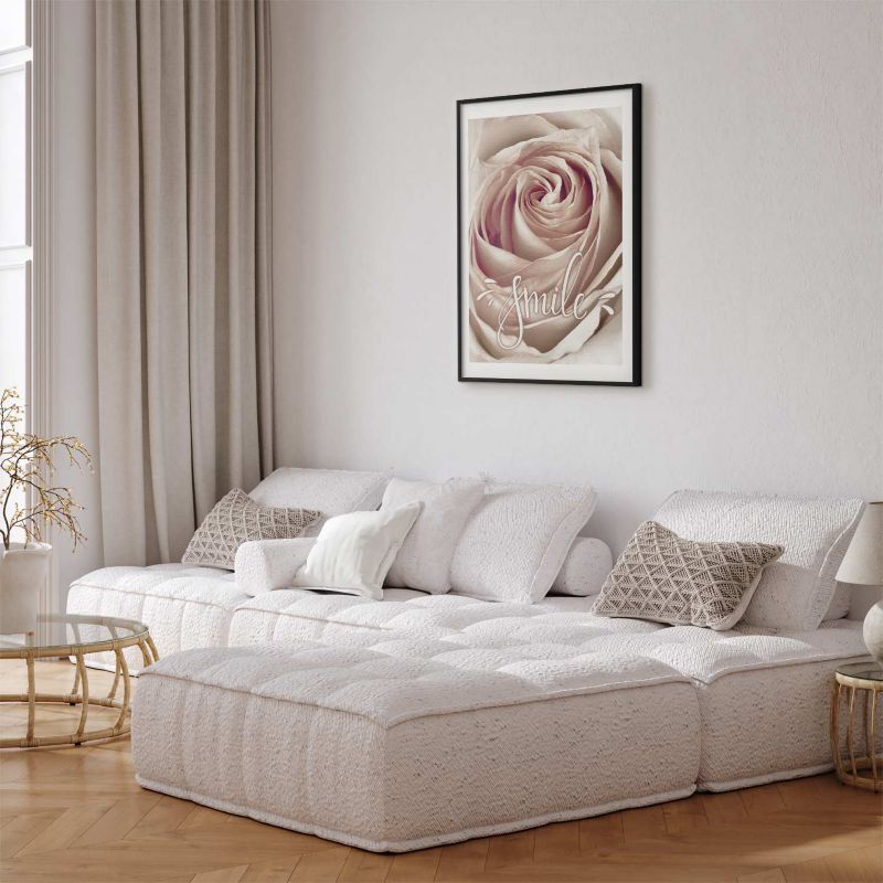 Plakat Artgeist Uśmiechnij się 21x30 cm z ramą czarną 1 szt
