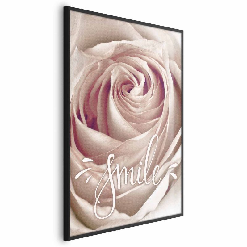 Plakat Artgeist Uśmiechnij się 29,7x42 cm z ramą czarną 1 szt