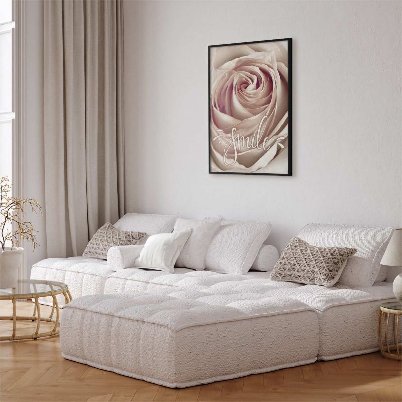 Plakat Artgeist Uśmiechnij się 29,7x42 cm z ramą czarną 1 szt