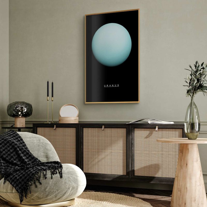 Plakat Artgeist Uran 29,7x42 cm z ramą złotą 1 szt