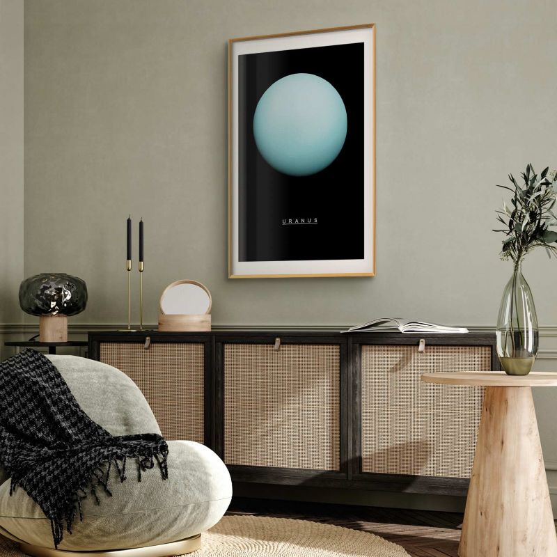 Plakat Artgeist Uran 60x90 cm z ramą złotą 1 szt