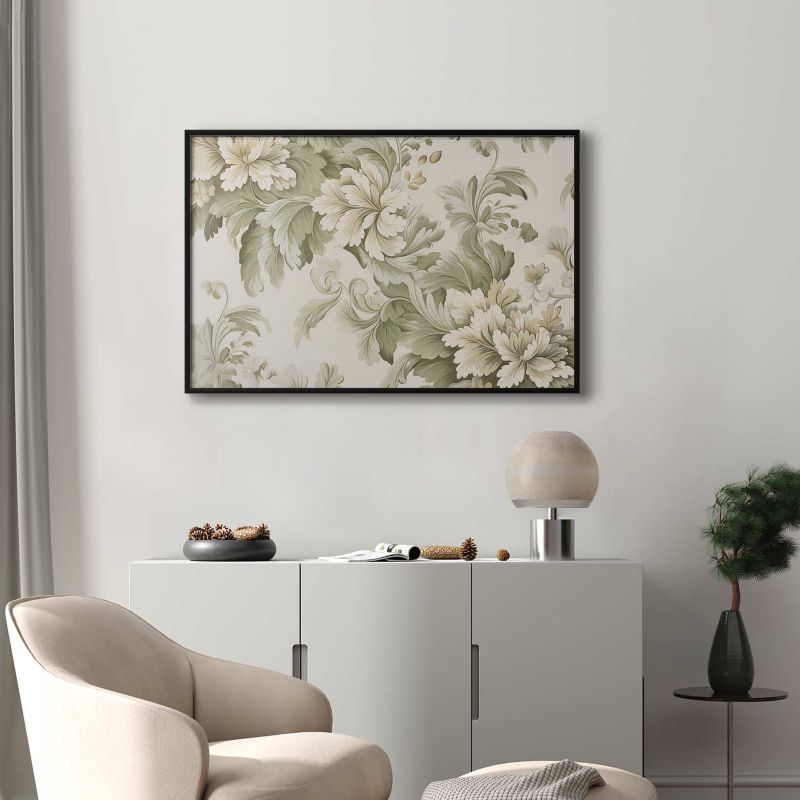 Plakat Artgeist Vintage kwiaty 60x40 cm z ramą czarną 1 szt