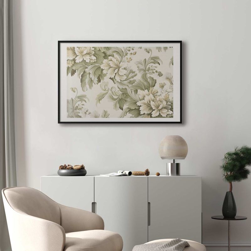 Plakat Artgeist Vintage kwiaty 60x40 cm z ramą czarną 1 szt