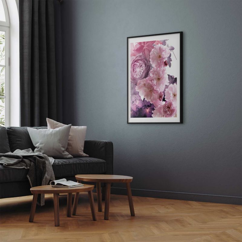 Plakat Artgeist Wachlarz kwiatów 29,7x42 cm z ramą czarną 1 szt