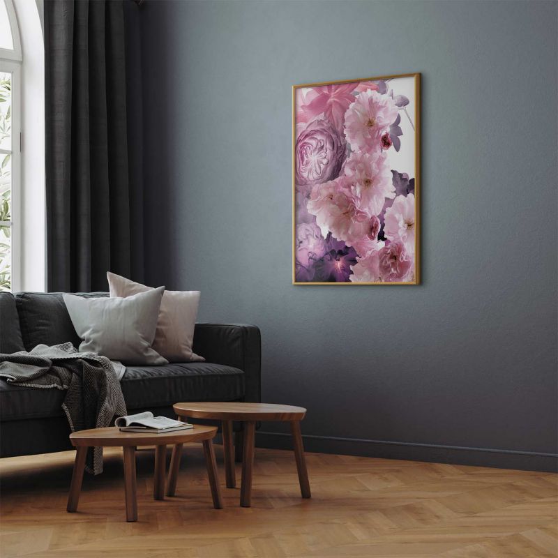 Plakat Artgeist Wachlarz kwiatów 29,7x42 cm z ramą złotą 1 szt