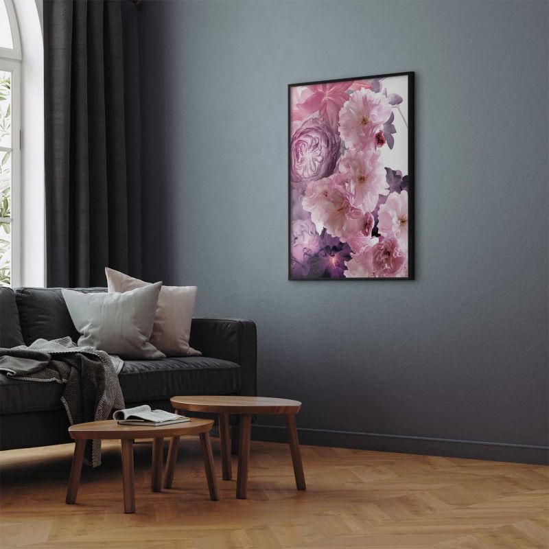 Plakat Artgeist Wachlarz kwiatów 40x60 cm z ramą czarną 1 szt