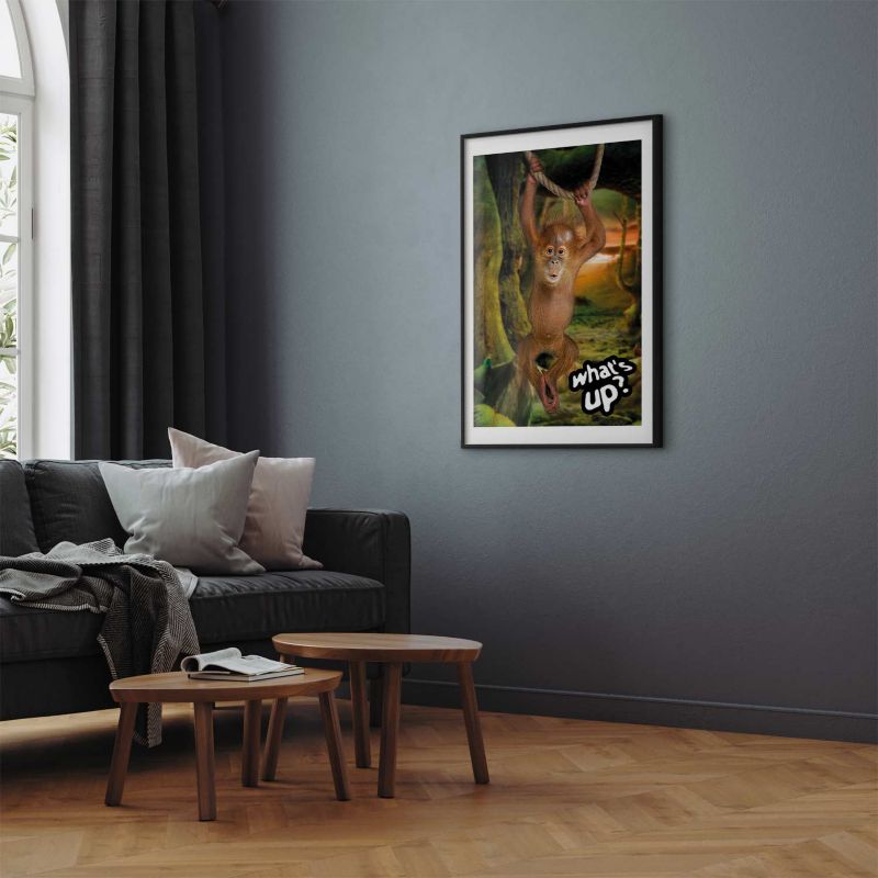Plakat Artgeist What's Up 60x90 cm z ramą czarną 1 szt