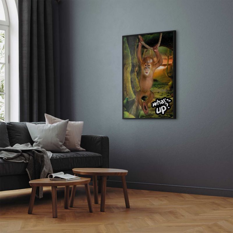 Plakat Artgeist What's Up 60x90 cm z ramą czarną 1 szt